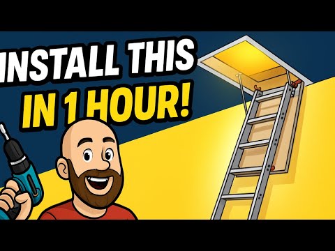 DIY Attic Ladder Install — Step-By-Step Guide (It’s Easier Than You Think!)