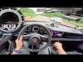 2024 Porsche 911 992 Carrera T MANUAL 303KM H On GERMAN AUTOBAHN