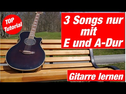 3 Songs with only E and A major | Learn to play guitar