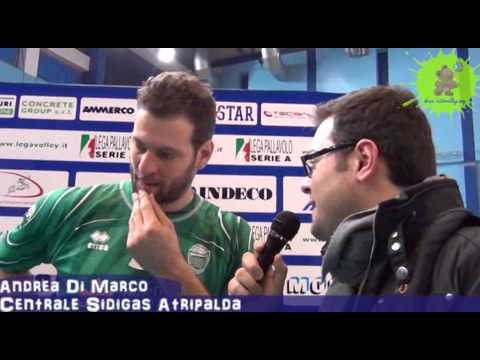 20-01-2013: Intervista ad Andrea Di Marco nel post Molfetta-Atripalda 3-0