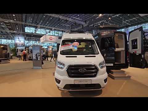 Tiny camper van with toilet, shower + kitchen. Burstner Lineo C550