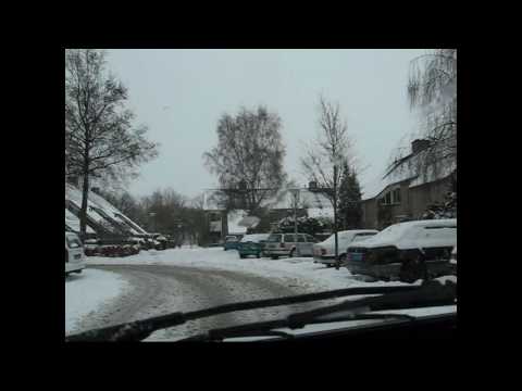 Zwolle snow drive part II   the bad roads