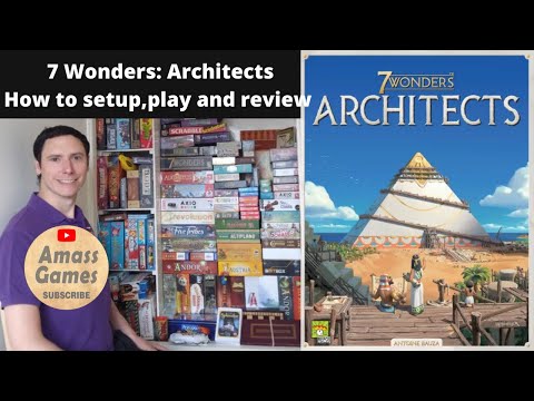 How to setup, play and review 7 Wonders: Architects by * AmassGames * comparison to duel 2nd edition