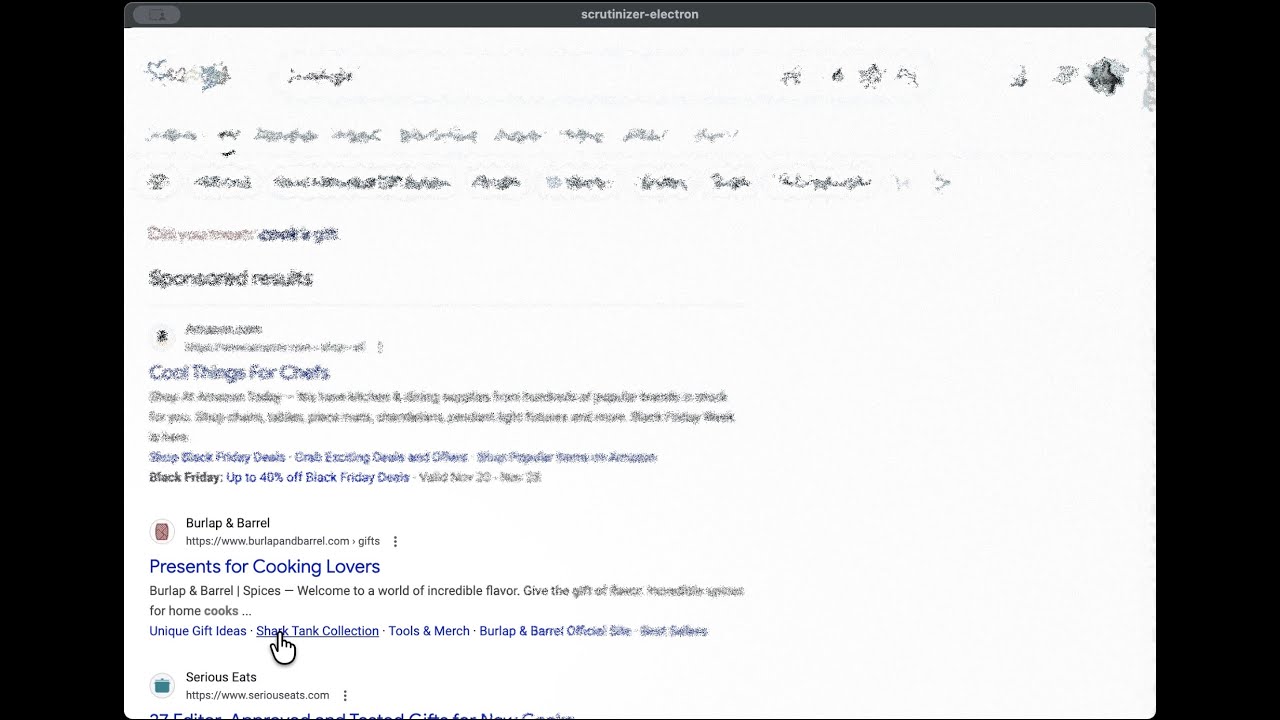 Scrutinizer browser demo — foveated vision simulation in real time