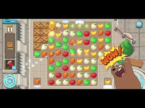 We Bare Bears Match3 Repairs Level 654 - No Boosters