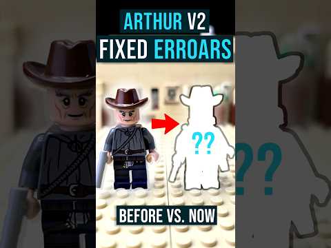 How to BUILD LEGO Arthur Morgan Minifigure RDR2! #shorts #rdr2 #lego