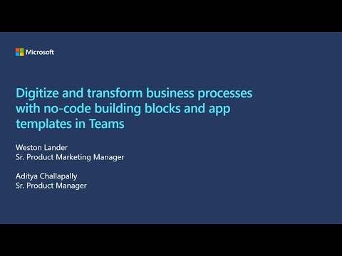 Digitize and transform business processes with no code building blocks and app templates in Teams
