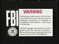 FBI WARNING Archive Film 1993 1987