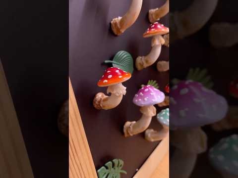 Making a Realistic Mushroom – A New Style!#mushroomart #claycraft #fridgemagnets
