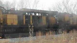 preview picture of video 'LORAM Rail Grinder near Van Dyne Wisconsin'