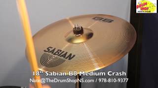 Video thumbnail for Sabian B8 Medium Crash 18'' - The Drum Shop North Shore by Nate Morrison Drums
