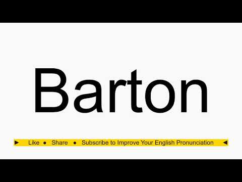 How to pronounce Barton