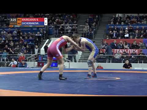 Round 1 WW - 62 kg: B. KHURELKHUU (MGL) v. A. SHCHERBAKOVA (RUS)