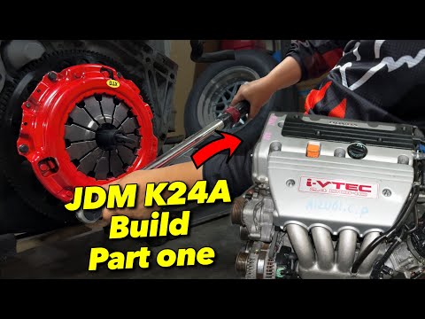 K24 Clutch Install !! Sam's K Swap Integra Build Starts NOW!