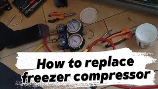 BREAKING!!EX UK compressor works better than new compressor:How to replace fridge compressor
