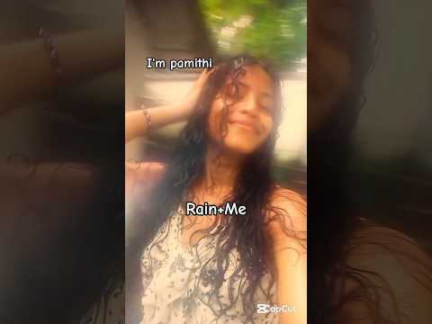 වැස්සයි මමයි🥹☔💗My soul therapy is bathing in heavy rain #virulvideo #1000subscriber #fypシ