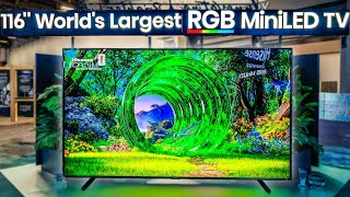 Hisense 116" RGB MiniLED TV Is INSANE!!!