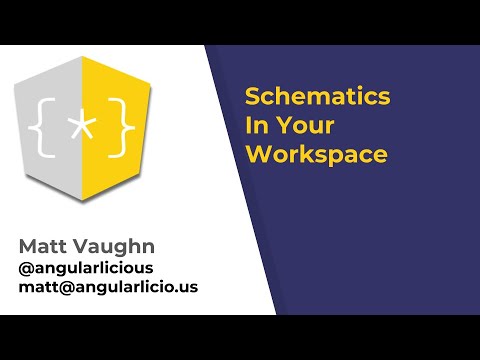 Angular Schematics for a Better Workflow