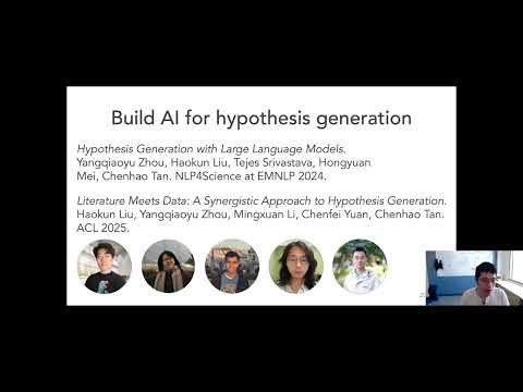 Science in the Age of AI --- Chenhao Tan