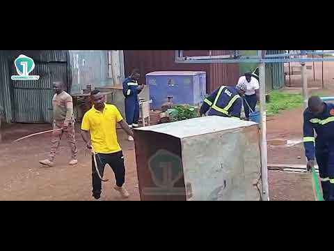 Ghana National Fire Service Leads Day Two of National Sanitation Exercise in Bimbilla