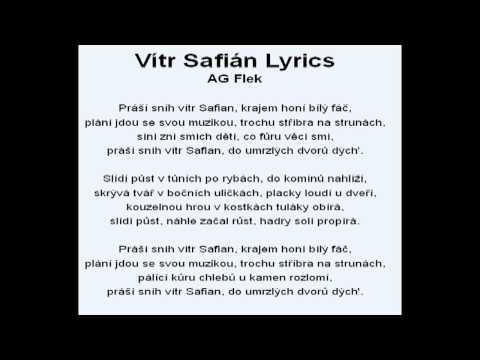 AG Flek - Vítr Safián   (+ text)