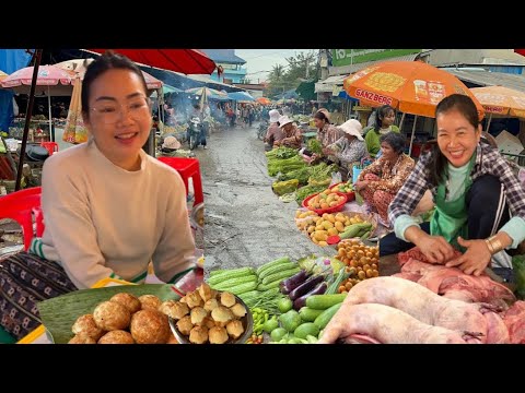 Everyday Fresh Foods @ Local Market   Cambodian Market Food Tour In Siem Reap City