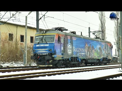 Locomotiva "Bucovina" 🚊❄ LEMA 480 007-0 in Gara Curtici Train Station - 14 January 2022