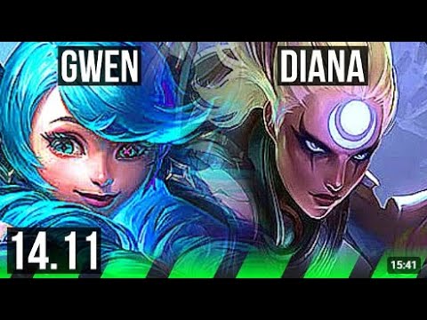 Gwen vs Diana jungle - 14/7/6 (win)