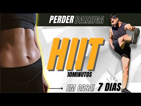 7 EXERCÍCIOS para 🔥SECAR BARRIGA em 7 DIAS 😱 | treino hiit | INICIANTES | [treino em casa]