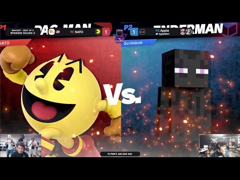 Flynn's Arcade 042 Winners Round 3 - Apple (Steve,Ice Climbers) Vs. NATO (Pac-Man) SSBU ULTIMATE