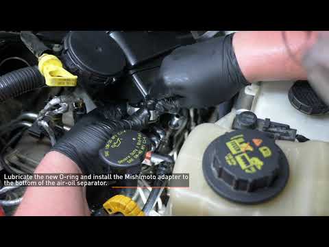 2011-2016 Ford 6.7L Powerstroke Baffled Oil Catch Can Kit Installation by Mishimoto