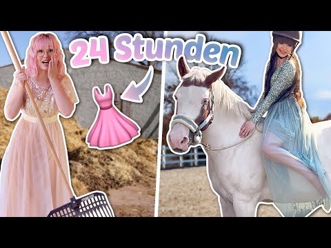 24 Stunden im Ballkleid am Bauernhof 👗 | ViktoriaSarina