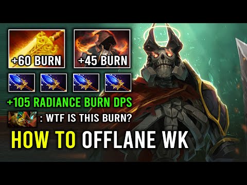 How to Play Wraith King As an Offlane with 105 Radiance Flame Burn Per Sec Dota 2
