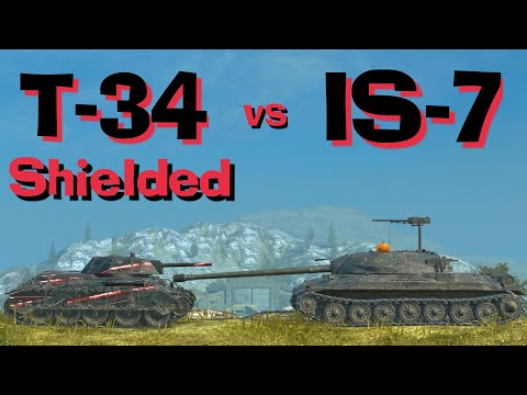 WOT Blitz Can T-34 Shielded Destroy IS-7