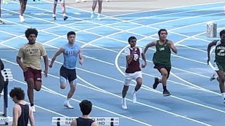 Icahn Stadium NYC 2023 Track 100m Dash @ Ed Jennings Jamboree 4/6/2023 - Andrew Teh, Xavier HS NYC