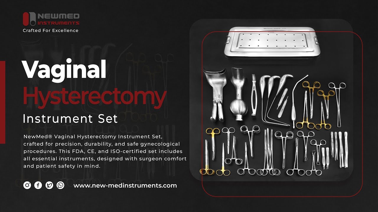 NewMed® Vaginal Hysterectomy Instrument Set | Premium German Stainless Steel