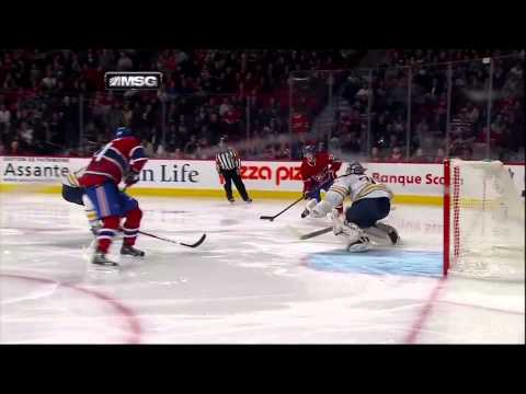 Brendan Gallagher goal Feb 2 2013 Buffalo Sabres vs Montreal Canadians NHL Hockey