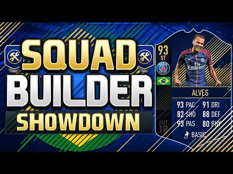 FIFA 18 SQUAD BUILDER SHOWDOWN!!! STRIKER TEAM OF THE YEAR DANI ALVES!!! Fifa 18 Squad Duel