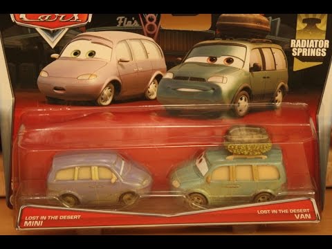 Mattel Disney Cars 2015 Lost in the Desert Van & Mini 2-Pack Video