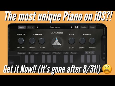 Stop Everything & DOWNLOAD this FREE APP NOW!!  It’s gone after 8/31!!!  AudioKit Retro Piano!!
