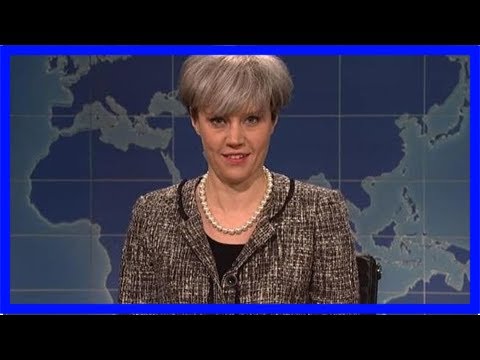 Theresa may mocked in snl sketch for her response to donald trump