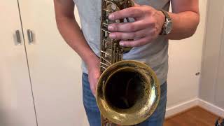 Video thumbnail for 1953 54,xxx Late Selmer SBA Tenor Demo, www.dcsax.com by DC Sax