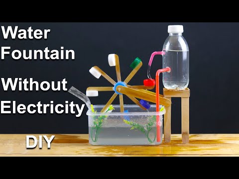 How to Make a Water Wheel DIY At Home - Water Fountain Without Electricity