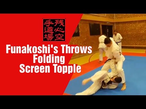 Funakoshi's Karate Throws - Byo-bu Daoshi - Folding-Screen Topple