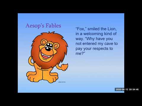 The Fox and The Sick Lion