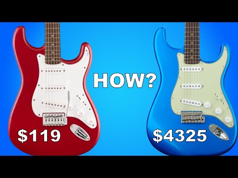 Squier VS Fender Custom Shop Stratocaster Comparison