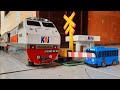 Stasiun Kereta Api Lokomotif CC 203 Anjlok Tabrakan Sama TAYO Miniatur Kereta Api Indonesia