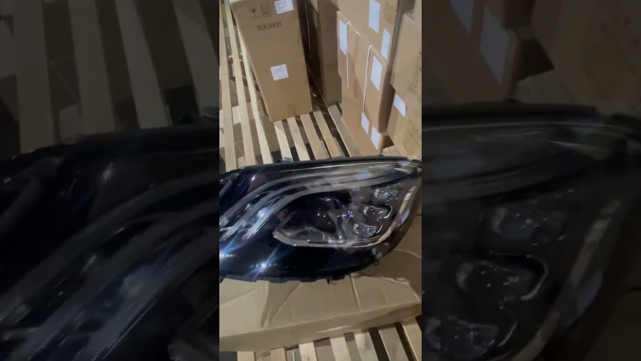 Mercedes S-сlass W222 2013-2022 гг. Передние Фары Рестайлинг с Блоками Управления (OEM) Video 2