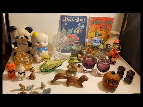 **Vintage LIVE SALE** Fairy Lamp, Halloween, Glassybabys?, Rubber Squeaky Toys, Mexican Pottery