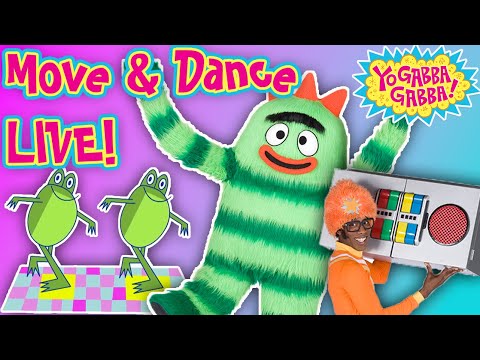 LIVE 🔴 MOVE with Yo Gabba Gabba! Dance! Dance! and MORE Dancing!